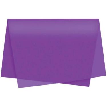 Imagem de Papel Folha de Seda Roxo 48X60CM 20G Pacote com 100 - VMP