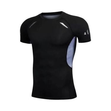 Imagem de Camiseta De Compressão Masculina De Secagem Rápida Para Corrida, Respi