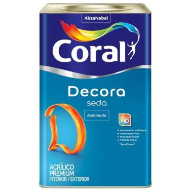 Imagem de Tinta Acrílica Acabamento de Seda Acetinado Branco 18 Litros - 5229669 - CORAL