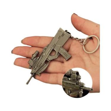 Imagem de Chaveiro Modelo De Mini Arma Areha AEK PK16 T88 VSS Sniper Em Liga Met