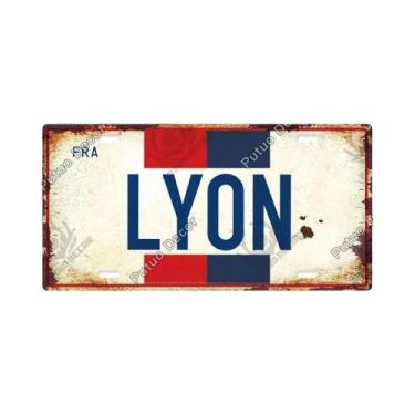 Imagem de Placa De Metal Vintage Francesa Com Tema Urbano, Placa Decorativa De E