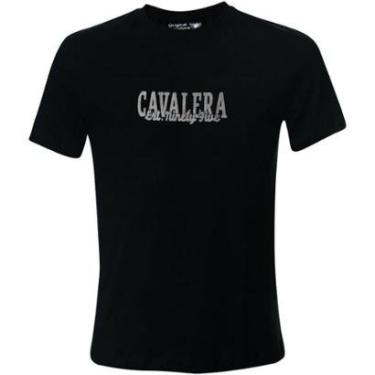 Imagem de CAMISETA CAVALERA INDIE ASSINATURA CV 95 PRETA MASCULINA-Masculino