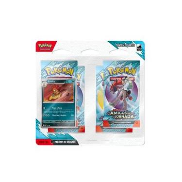 Imagem de Cartas Pokémon Blister Quádruplo Amigo Jornada Scrafty Copag