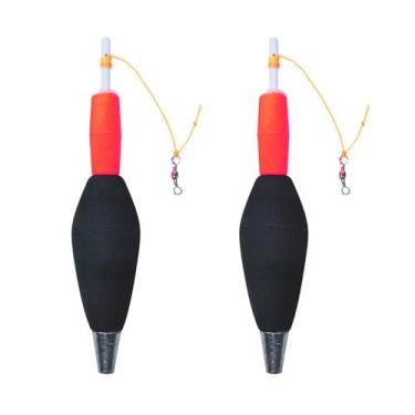 Imagem de Kit 2 Boias Torpedo Explosiva CL Pesca 40g 90% EVA Alta Sensibilidade 