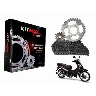 Imagem de Relação shineray jet 50 aço 1045 - Kit Max