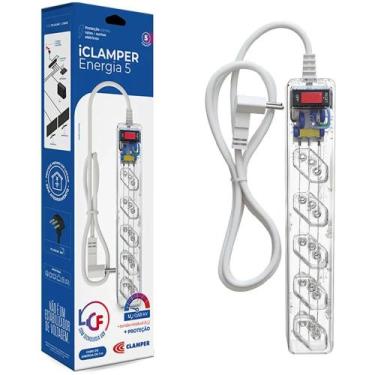 Imagem de Filtro de Linha +DPS iClamper Energia 5 Tomadas Bivolt 23460