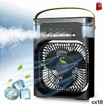 Imagem de Refrigerador de Ar Portátil OEM com Umidificador LED 10W Preto Bivolt 110V