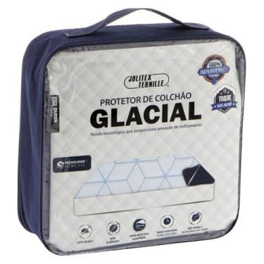 Imagem de Protetor de Colchão Queen Impermeável Glacial - Jolitex, UNICA