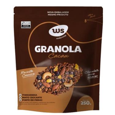 Imagem de Granola Cacau WS NATURAIS c/ Choc Meio Amargo 250g