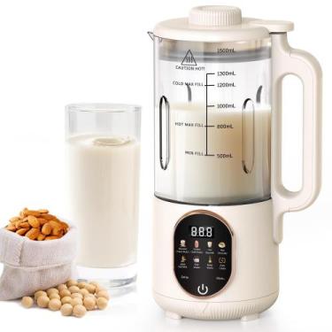 Imagem de Flelano 50 oz Máquina de Leite Vegetal 10 em 1 com Limpeza Automática