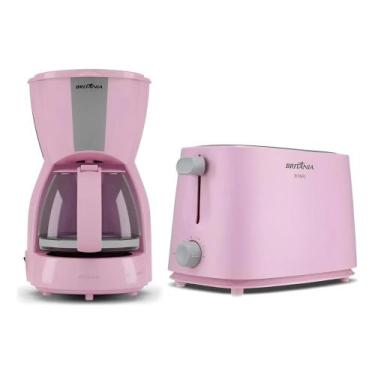 Imagem de Kit Britânia Rosa Cafeteira E Torradeira Lindas 110v/127v - Rosa, Rosa