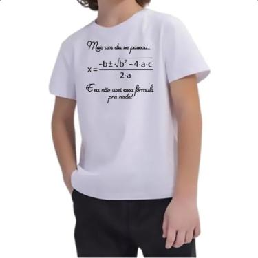 Imagem de Camiseta Infantil Mais um dia que não usei a formula - Alearts, 10