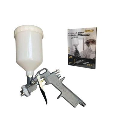 Imagem de Pistola de Pintura Alta Pressão 600ml com Reservatório por Gravidade e