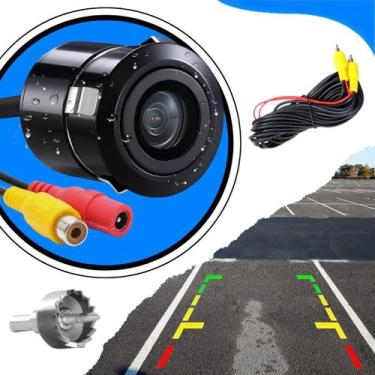 Imagem de Câmera De Ré Parachoque Embutir Visão Noturna Veicular 24h - CARDAD