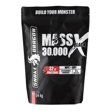 Imagem de Hipercalórico Mass 30.000 X Black 1,4kg – Snake Dragon-Unissex