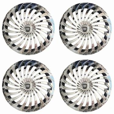 Imagem de Jogo de calota esportiva 13 twister cromada mobi palio fire - Garagem 