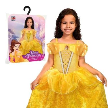 Imagem de Fantasia Vestido Infantil Bela E A Fera Princesa Disney Luxo Roupa Men