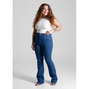 Imagem de Calça Feminina Jeans Plus SIze Levanta Bumbum Sawary Premium Original 