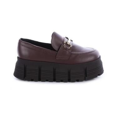 Imagem de Mocassim Tratorado Couro Legítimo Fivela Laura Marrom - Damannu Shoes,