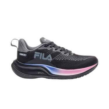 Imagem de Tênis Esportivo Corrida Feminino Fila Speed Lite Preto, Preto, 35