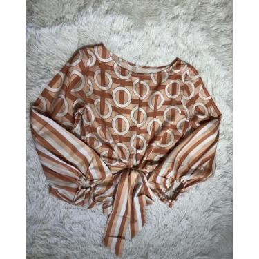 Imagem de Blusa cropped com manda bufante - Gf lifestyle 