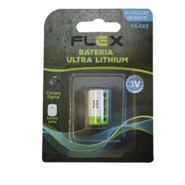 Imagem de Bateria Pilha Ultra 3V 1300 mAh Flex FX-CR2 para Câmera Digital e Sens