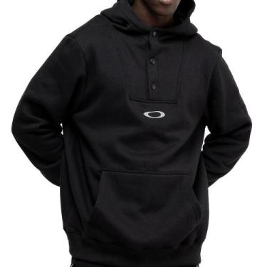 Imagem de Moletom Oakley Canguru Urban Ellipse WT26 Masculino Blackout, G, Preto