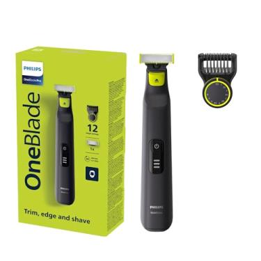Imagem de Philips OneBlade Pro: Raspa, Apara e Contorna | 12 Tamanhos em 1 Pente | Barbeador e Ap...
