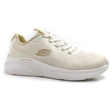 Imagem de Tênis Feminino Skechers Skech Lite 150041, Creme, 37