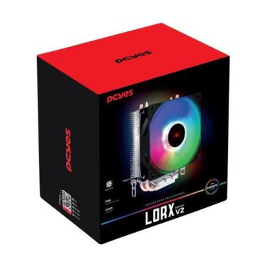 Imagem de Cooler RBG Lorx Rainbow V2 Universal Intel e AMD - PCYES