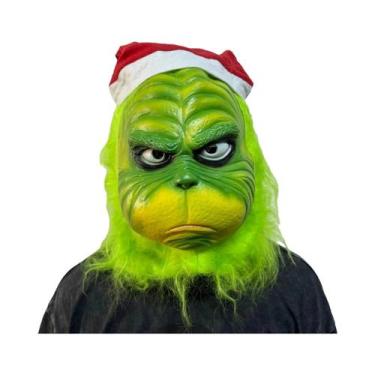 Imagem de Máscara De Látex Monstro Verde Para Halloween, Acessório Para Festas E