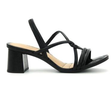 Imagem de Sandalia Dakota Original Y8981 Salto Grosso Baixo Feminino, 38, Preto