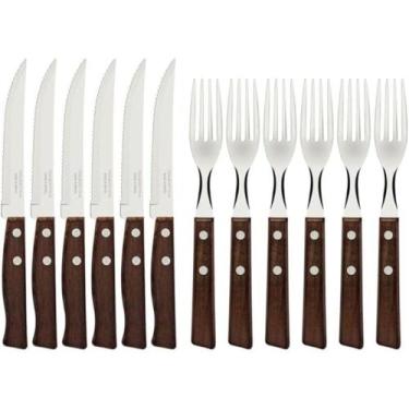 Imagem de Conjunto de Talheres com 12 Peças em Aço Inox e Cabos Tradicional - 22