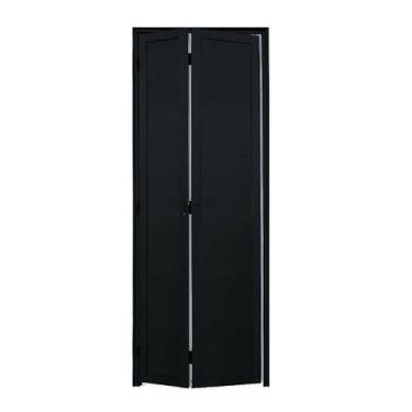 Imagem de Porta Camarão Lambril Alumínio 70x210 Preto Lado Direito - Hale Esquad