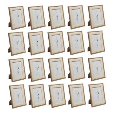 Imagem de Kit 20 Porta Foto Retrato Decorativo Escritório Vertical - lyor