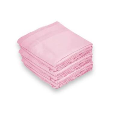 Imagem de Fralda Pinte E Borde Branca 100% Algodão 70x70 Kit Com 15 Unidades Cor