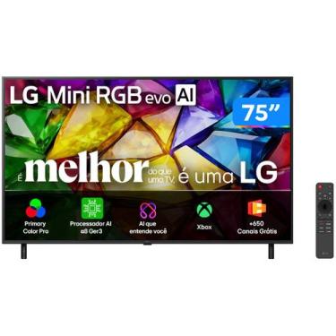 Imagem de Smart TV 75" LG 4K Ultra HD Mini RGB 75MRGB85BSC WebOS 26 2026, 75"