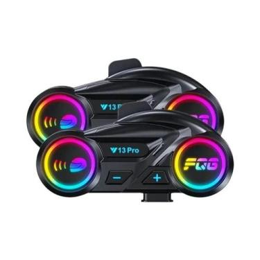 Imagem de Fone De Ouvido Bluetooth Para Capacete De Moto Y13 pro 500M Intercomun