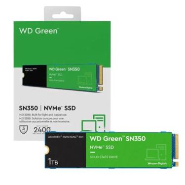 Imagem de SSD NVMe M.2 WD Green SN350 1TB Western Digital p/ PC e Notebook - Per