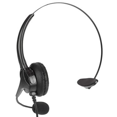 Imagem de Fone de ouvido de Call Center, fone de ouvido para negócios, ajustável, flexível, com cancelamento de ruído, unilateral, para caminhoneiro para PC