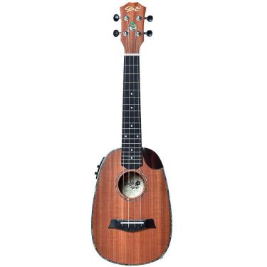 Imagem de Ukulele Elétrico Seizi Maui Crush Pineapple Concert Sapele