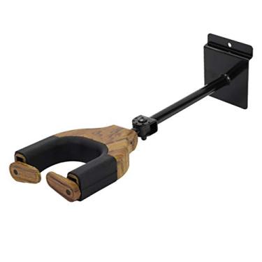 Imagem de Suporte de parede de guitarra, suporte de parede de guitarra de borracha sem arranhões para estúdio para profissionais para violino(Rosewood)