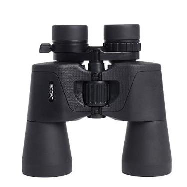 Imagem de SCOKC Binoculars High Power, Compact HD Professional/Daily Waterproof Binoculars Telescope for Adults Bird Watching Travel Hunting Football-BAK4 Prism FMC Lens-with Case and Strap (8-21x50)
