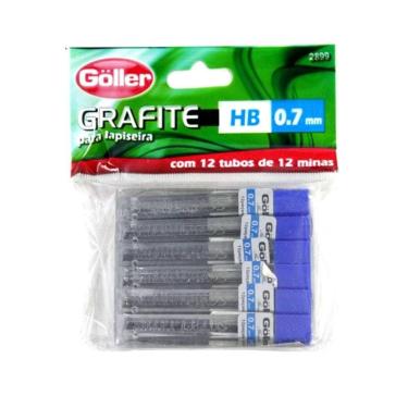 Imagem de Grafite 0,7 Para Lapiseira Com 12 Tubos
