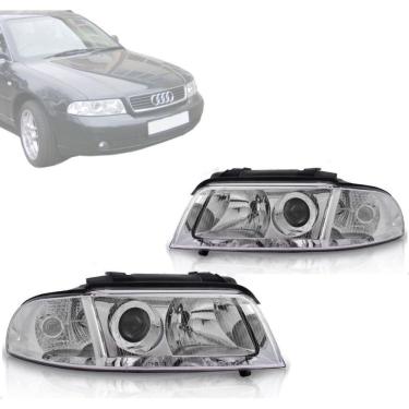 Imagem de Farol Audi A4 Foco Duplo 1995 1996 1997 1998 1999 2000 Tyc