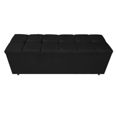 Imagem de Calçadeira Estofada Manchester 160 Cm Queen Size Suede Preto