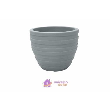 Imagem de Vaso Tramontina Inca em Polietileno Cimento 45 cm Tramontina