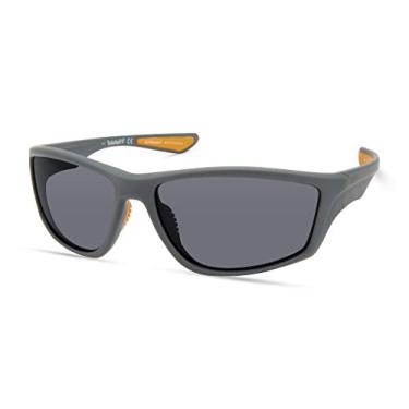 Imagem de Timberland Men's TBA9272 Polarized Rectangular Sunglasses, Matte Grey, 64mm