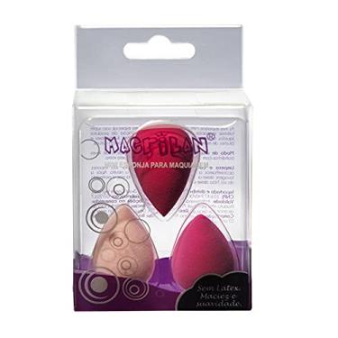 Imagem de Macrilan Kit Ej1-31 Com 3 Mini Esponjas Para Maquiagem - Rosa