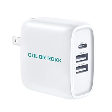 Imagem de Color Rokk Novo carregador rápido de 3 portas 32W tipo-C PD compatível com iPad Pro 12,9 Gen 5/4/3 2021/2020/2018, Pro 11 Gen 3/2/1, novo Mini 6, Air 4, Pixel 6/6Pro 5 4 3 2 XL 3/4A 2/3/4XL